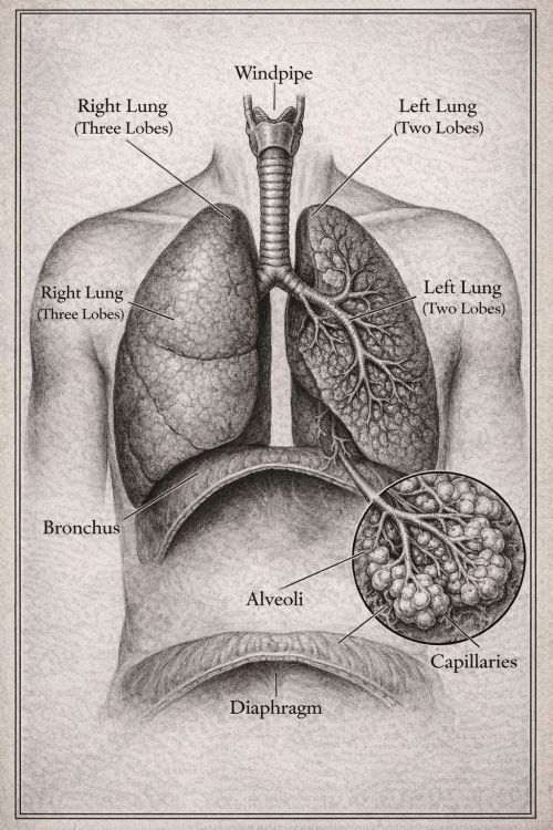 Parts of the Human Lungs