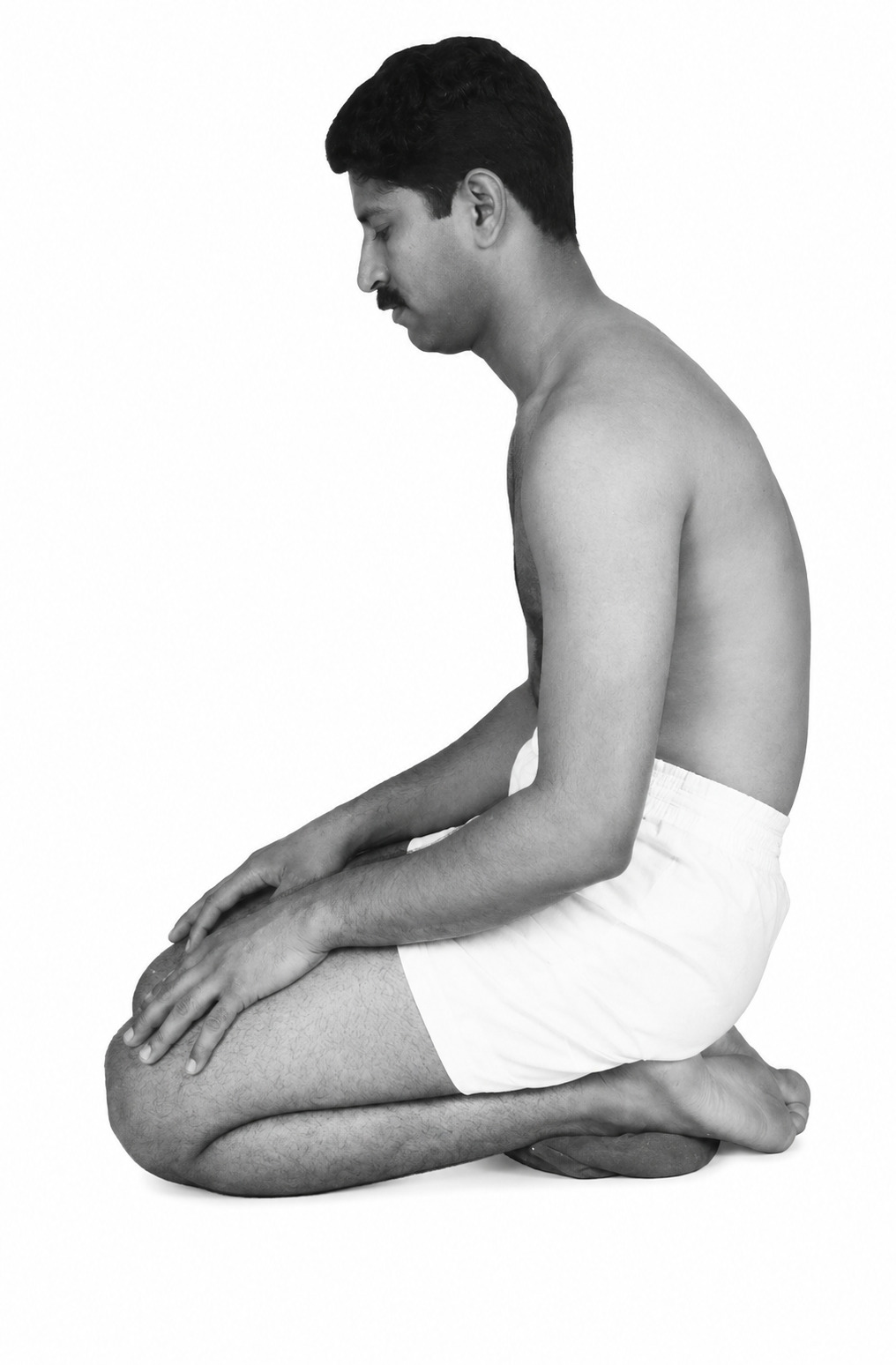 Vajrasana - Incorrect Posture
